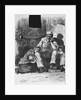 Family Resting Outside Factory Door by Anonymous