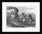 Cowboys Lassoing a Train by Anonymous