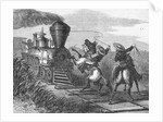 Cowboys Lassoing a Train by Anonymous