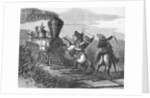 Cowboys Lassoing a Train by Anonymous