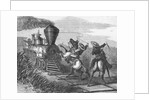 Cowboys Lassoing a Train by Anonymous