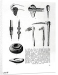 Book Illustration of Prehistoric Tools by Anonymous