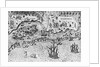 Detail of The Arrival of the Englishmen in Virginia by Theodor de Bry