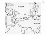 Map of Marco Polo's Travels by Anonymous