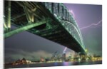 Bridge and Lightning at Sydney Harbour by Anonymous