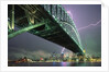 Bridge and Lightning at Sydney Harbour by Anonymous