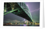 Bridge and Lightning at Sydney Harbour by Anonymous
