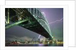 Bridge and Lightning at Sydney Harbour by Anonymous
