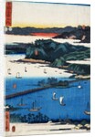 Eight Views of Omi: Miidera, Ishiyama, Seta by Hiroshige