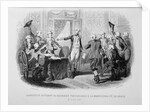 Lafayette Offering the Tricolor Cockade to the Municipality of Paris from Splendors of the French National Guard by Anonymous
