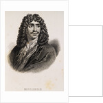 Portrait Engraving of Moliere by Anonymous