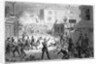 Engraving Depicting the Siege of the Barricades at la Villette from Splendors of the French National Guard by Anonymous