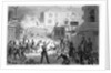 Engraving Depicting the Siege of the Barricades at la Villette from Splendors of the French National Guard by Anonymous