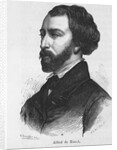 Engraving with Portrait of Alfred de Musset by Anonymous