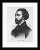 Engraving with Portrait of Alfred de Musset by Anonymous