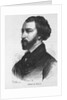 Engraving with Portrait of Alfred de Musset by Anonymous