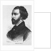 Engraving with Portrait of Alfred de Musset by Anonymous