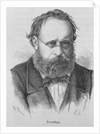 19th Century Portrait of French Socialist Joseph Proudhon from L'Histoire de France by Henri Jean Guillaume Martin