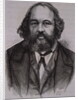 19th Century Engraving of Russian Revolutionary Anarchist Mikhail Aleksandrovitch Bakounine by Anonymous
