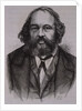 19th Century Engraving of Russian Revolutionary Anarchist Mikhail Aleksandrovitch Bakounine by Anonymous