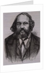 19th Century Engraving of Russian Revolutionary Anarchist Mikhail Aleksandrovitch Bakounine by Anonymous