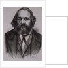 19th Century Engraving of Russian Revolutionary Anarchist Mikhail Aleksandrovitch Bakounine by Anonymous