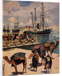 Camels Waiting at the Suez Canal by Anonymous