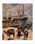Camels Waiting at the Suez Canal by Anonymous