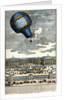 Color Engraving of Hot Air Balloon Lifting Off from the Palace of Versailles by Anonymous