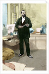 Engraving of Robert Koch in his Laboratory by Anonymous