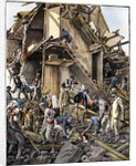 Color Engraving of 1905 Earthquake in Calabria, Italy by Anonymous