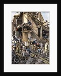 Color Engraving of 1905 Earthquake in Calabria, Italy by Anonymous