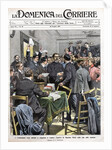 Newspaper Illustration of Maxim Gorky Arriving in Congress in London by Anonymous