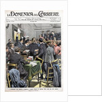 Newspaper Illustration of Maxim Gorky Arriving in Congress in London by Anonymous