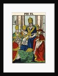 Pie IX Woodblock Print by Anonymous
