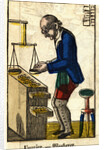 Usurier - Wucherer Woodblock Print by Anonymous