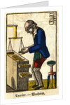 Usurier - Wucherer Woodblock Print by Anonymous
