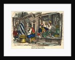 Boutiques d'une Rue d'Alger Woodblock Print by Anonymous