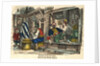 Boutiques d'une Rue d'Alger Woodblock Print by Anonymous