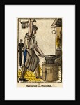 Serrurier - Schlosser Woodblock Print by Anonymous
