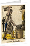 Serrurier - Schlosser Woodblock Print by Anonymous
