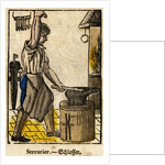 Serrurier - Schlosser Woodblock Print by Anonymous