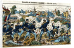 Bataille de Sainte-Barbe Woodblock Print by Anonymous