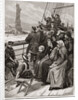 Arrivee d'Emigrants Juifs a New-York by Charles Joseph Staniland