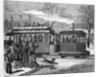 Illustration of a Steam Tramway in Paris in 1876 by Anonymous