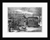 Illustration of a Steam Tramway in Paris in 1876 by Anonymous
