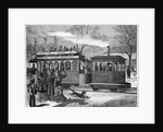 Illustration of a Steam Tramway in Paris in 1876 by Anonymous