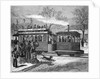 Illustration of a Steam Tramway in Paris in 1876 by Anonymous