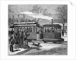 Illustration of a Steam Tramway in Paris in 1876 by Anonymous