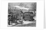 Illustration of a Steam Tramway in Paris in 1876 by Anonymous